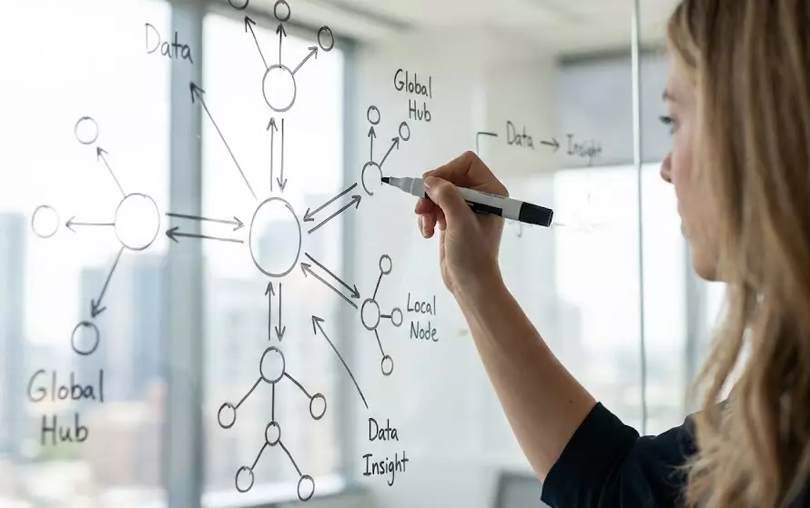 oungmin Jeong, CEO of InAnyLanguage, working with global partners.